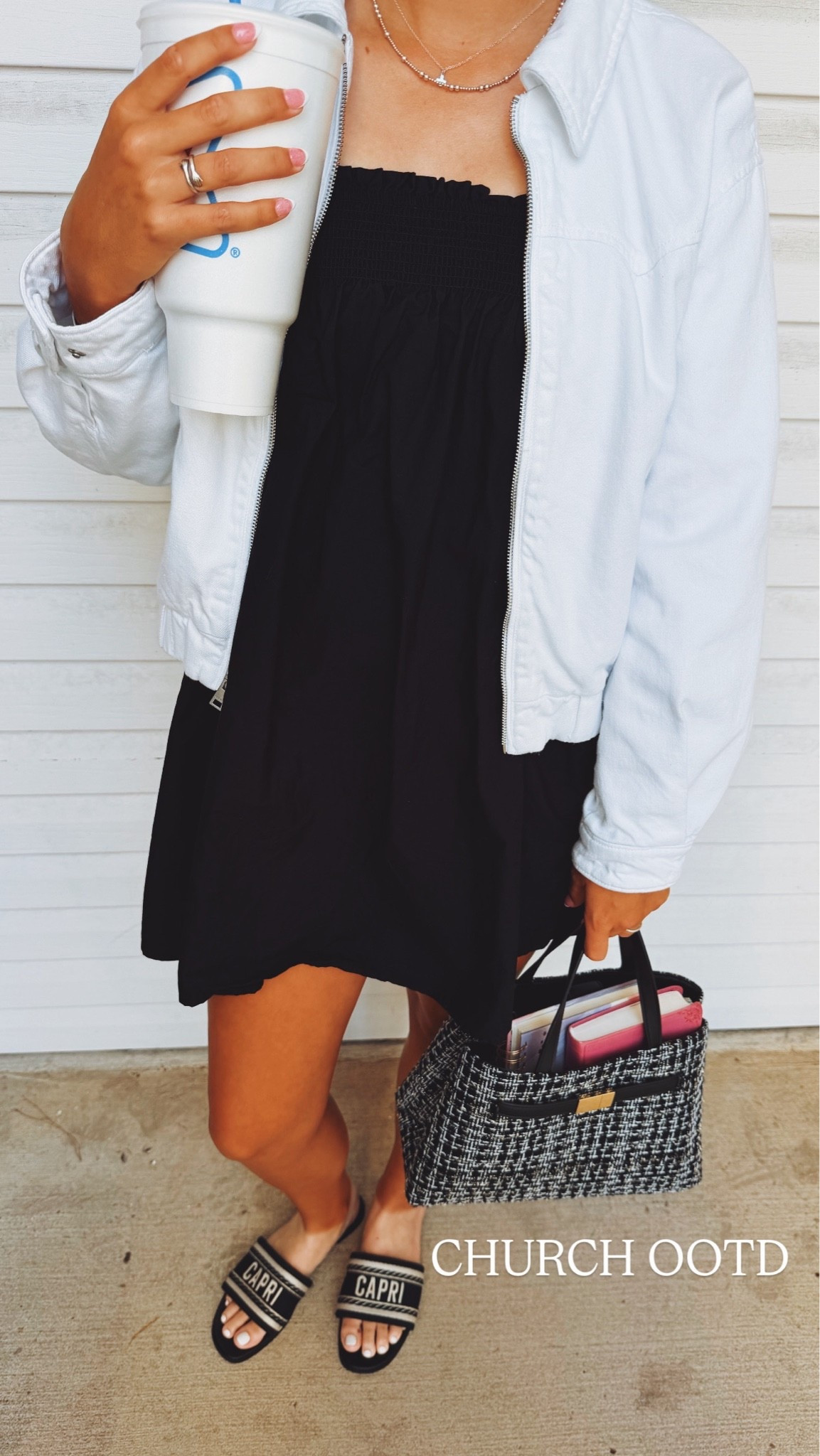 church outfit!!!!! a staple black dress with the cutest denim jacket!!!

#LTKgrwm #LTKSaleAlert #LTKootd