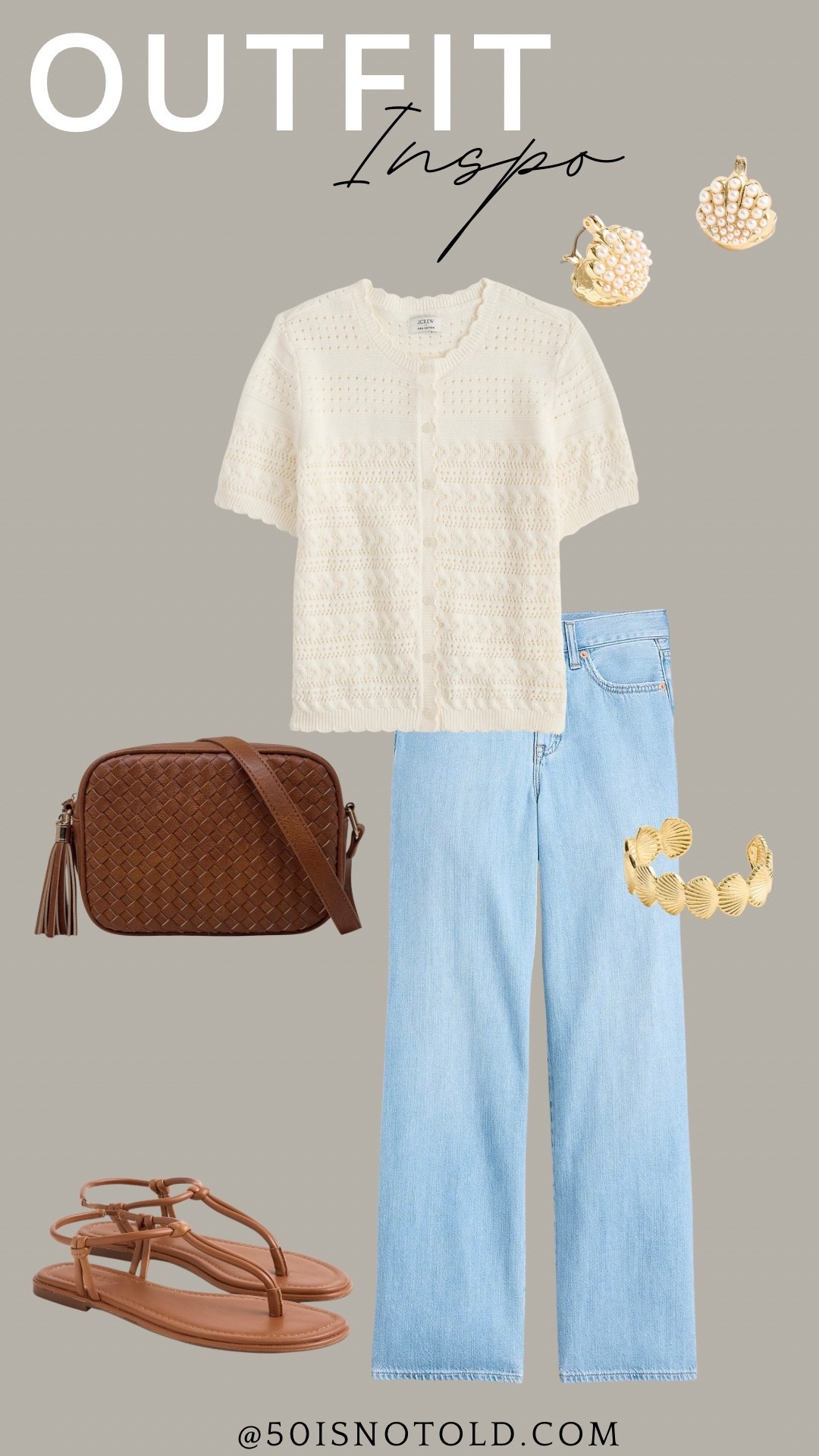 Casual outfit idea for Spring! Womens outfit idea from J Crew Factory | work wear | Summer sandals

#LTKWorkwear #LTKOver40 #LTKootd