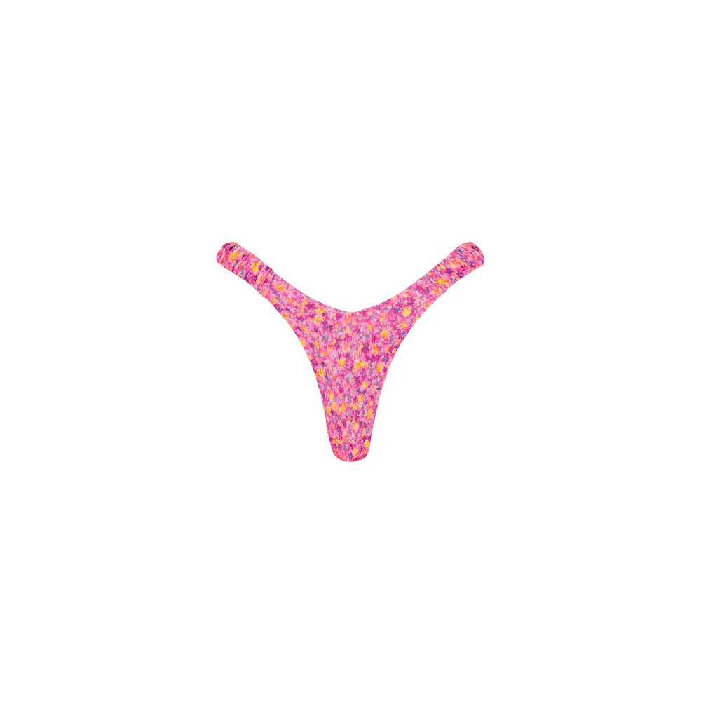 Retro Y Thong Bikini Bottom - Gelato Bloom | Kulani Kinis US