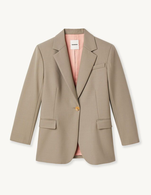 Tailored jacket with pockets | Sandro-Paris US