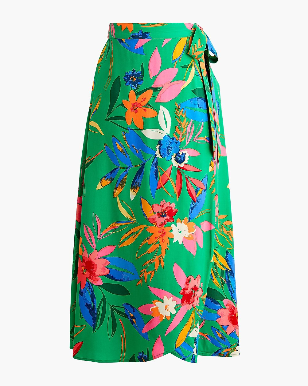 Printed faux-wrap skirt | J.Crew Factory