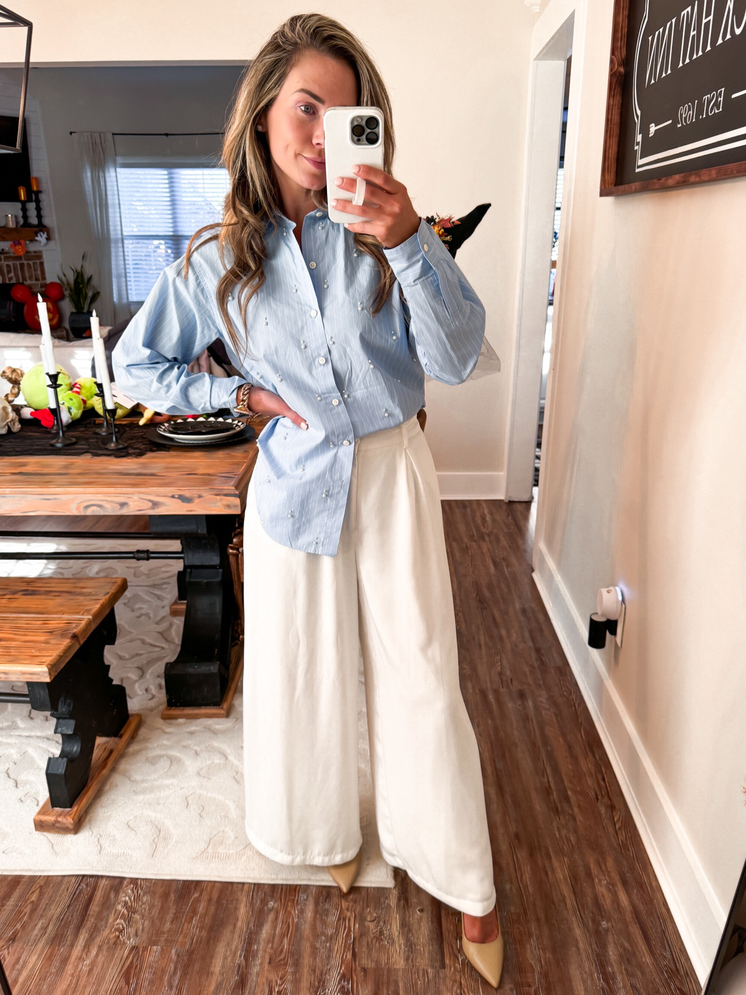 Target Pearl button down but make it office wear!

Office outfits. Outfit inspo. Corporate outfit. Ootd. Pearl. 

#LTKWorkwear #LTKFindsUnder50 #LTKStyleTip