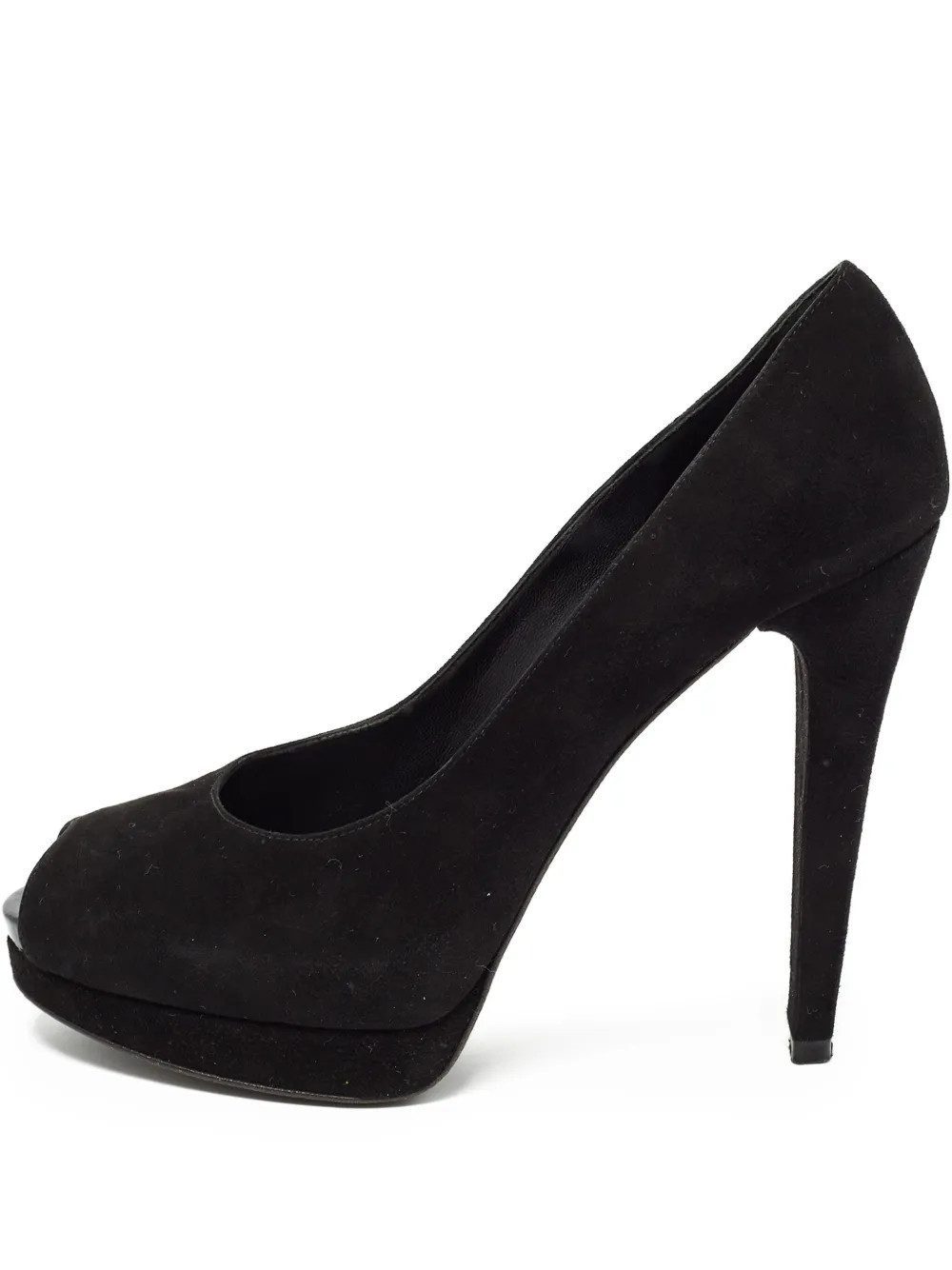 Stuart Weitzman pre-owned 120mm peep-toe pumps - Black | Farfetch Global