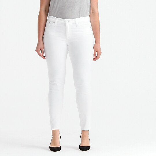 8" toothpick jean in white | J. Crew US