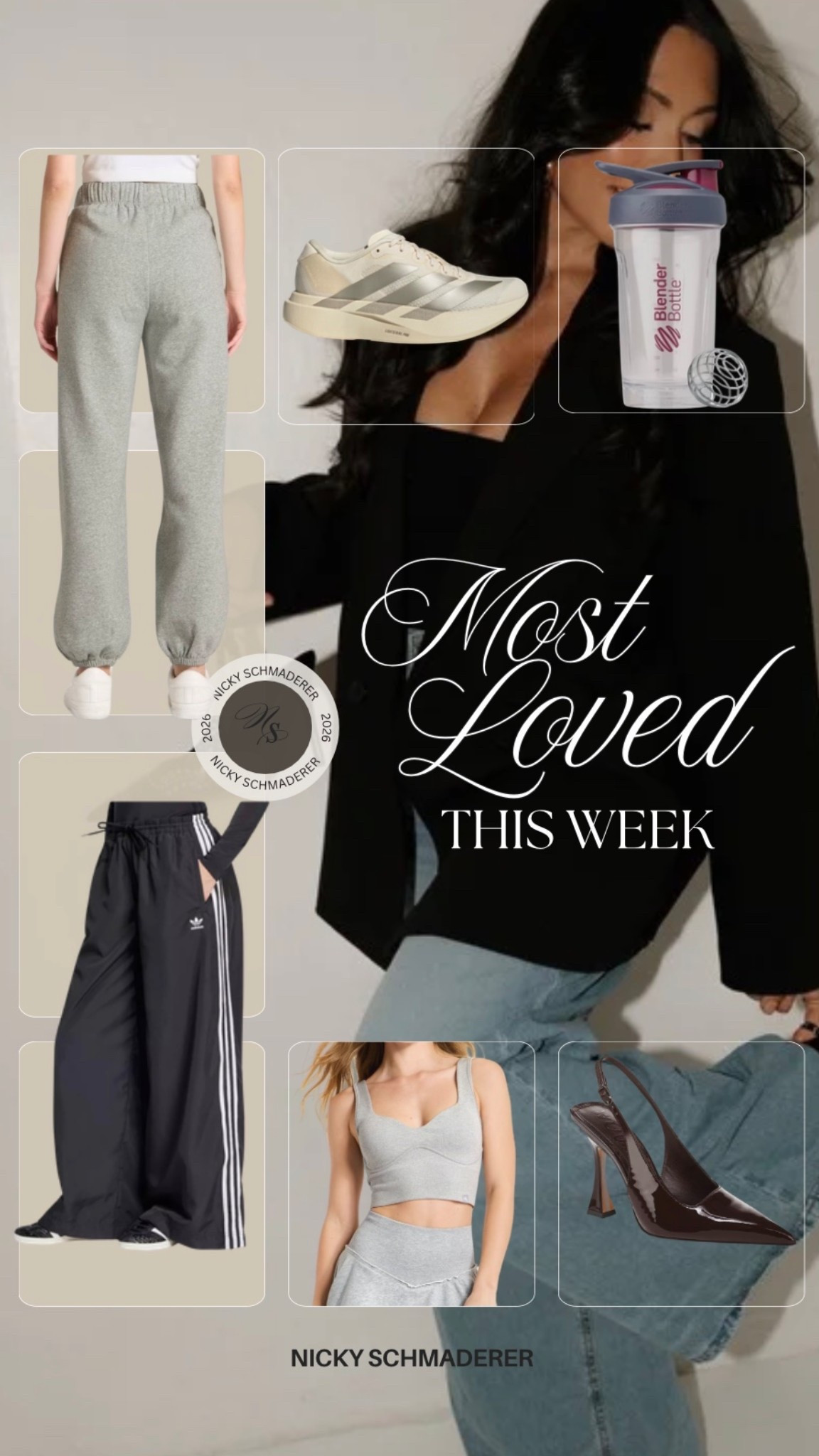 This weeks most loved! 
Target active sweats 
Adidas track pants 
Adidas sneakers 
Blender bottle at target 
Target active top
Nordstrom heels


#LTKFindsUnder50 #LTKSeasonal #LTKActive