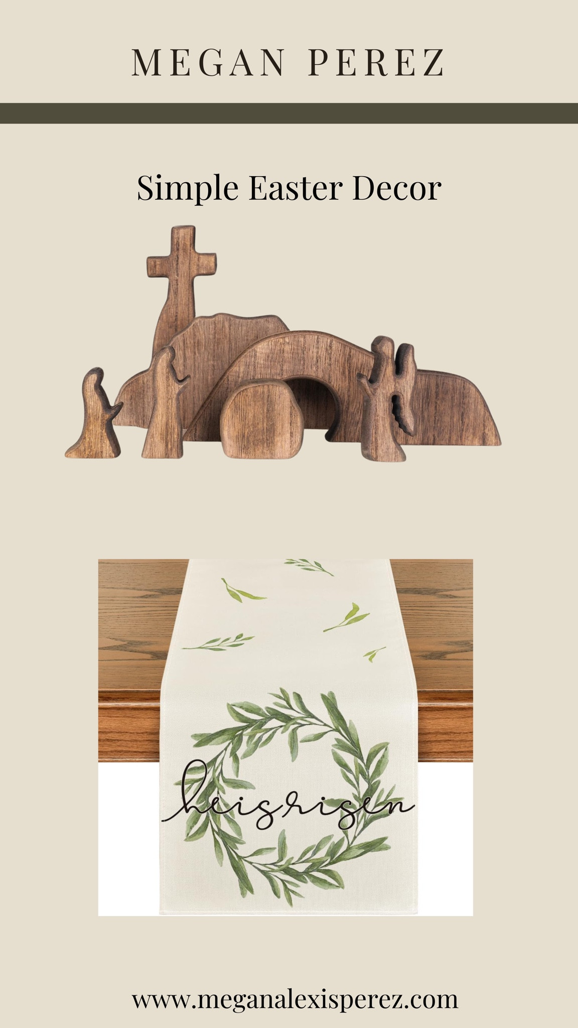 He is Risen! Love these decor pieces that celebrate the real reason for Easter! 

#LTKHome #LTKSeasonal
