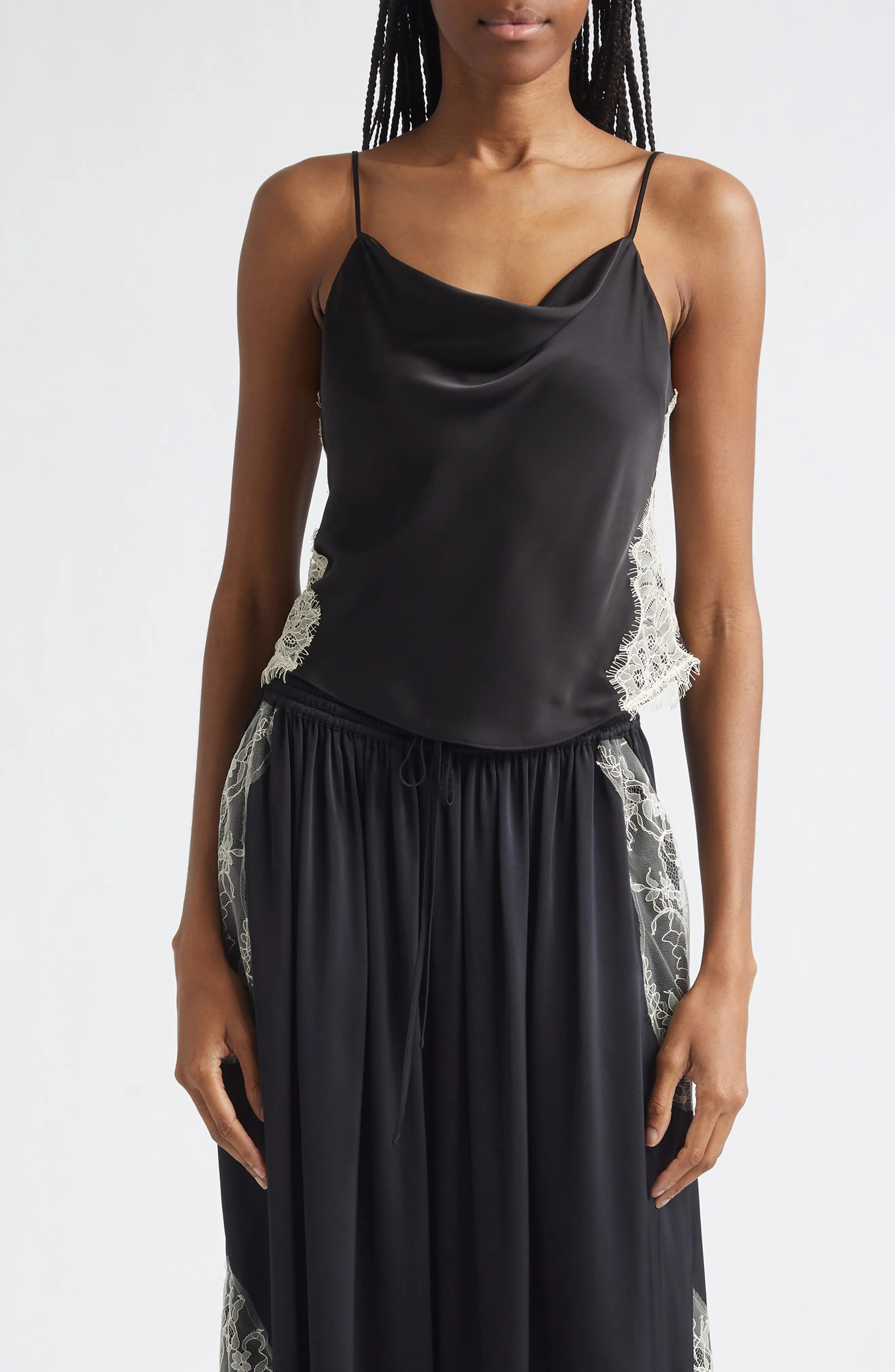 Cinq \u00e0 Sept Esme Lace Satin Camisole (Women) | Nordstrom | Nordstrom