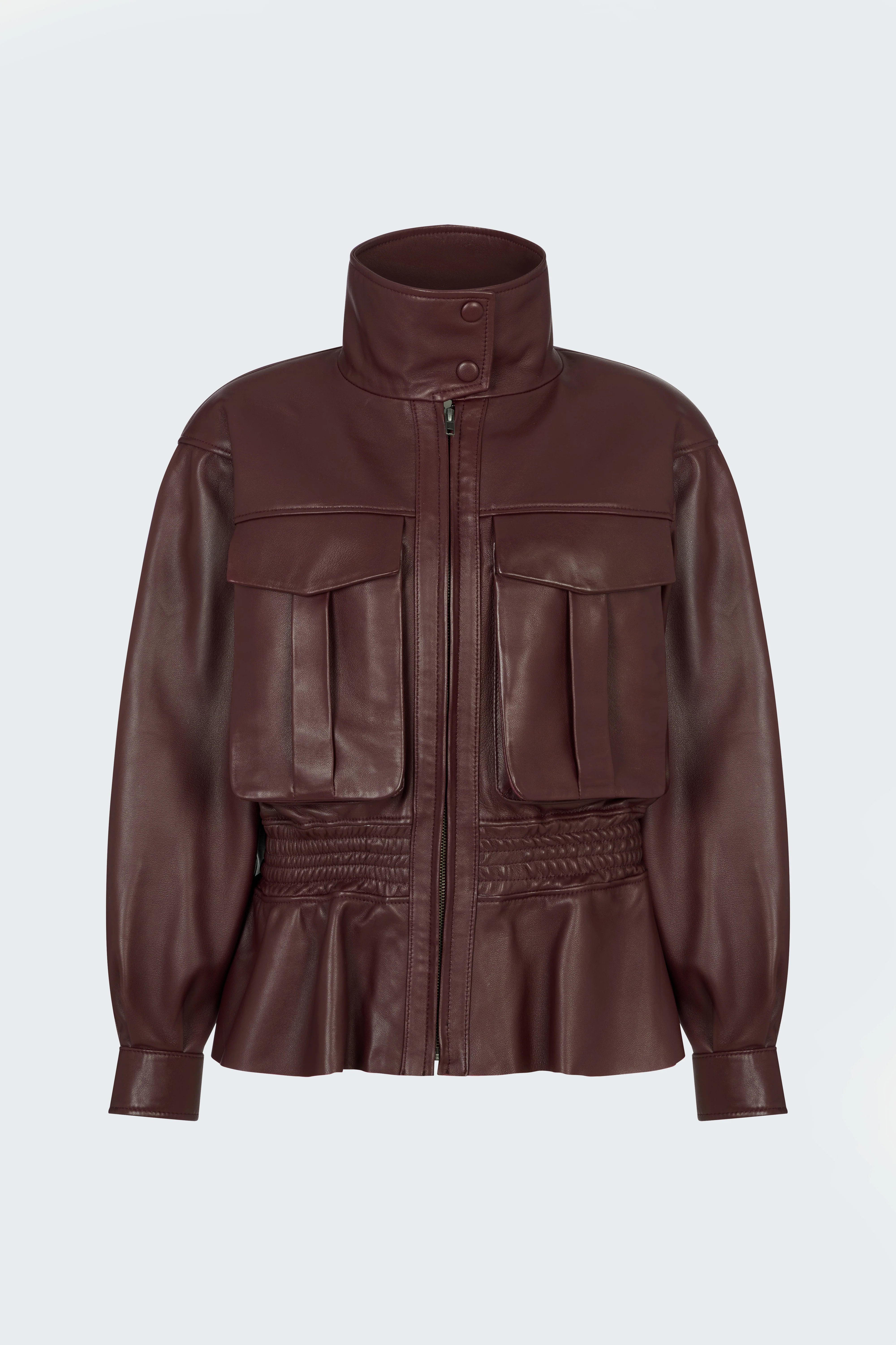 Hazel Leather Jacket | DUCIE