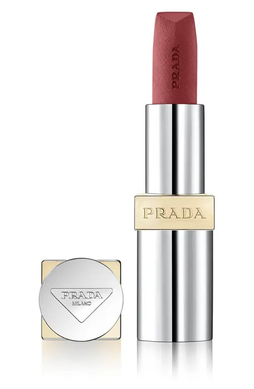 Prada Monochrome Hyper Matte Refillable Lipstick in P56 Notte - Deep Berry at Nordstrom | Nordstrom