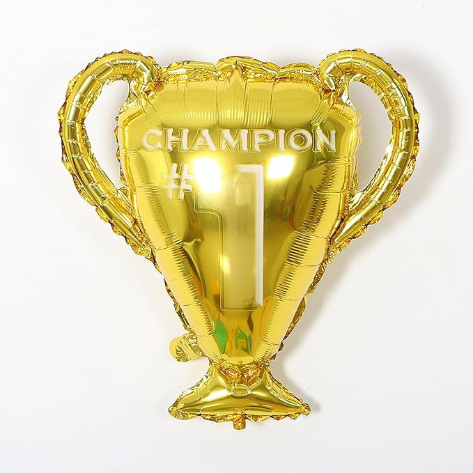 Morndew 2 PCS Golden Trophy Foil Balloons for Champion Celebration Party Graduation Party Decorat... | Amazon (US)