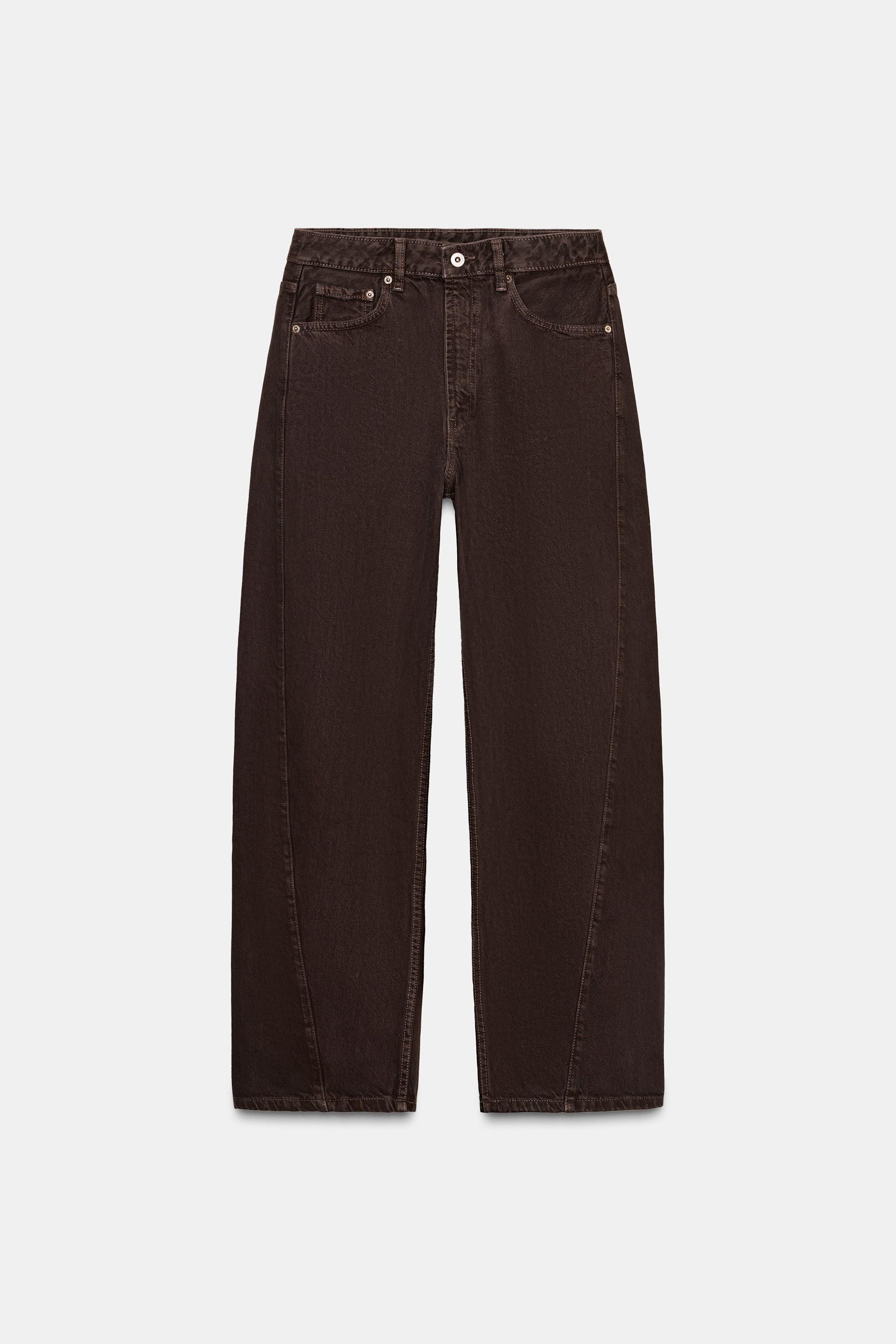TRF MID-RISE BAGGY BARREL JEANS | Zara US