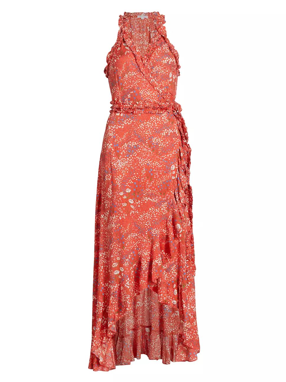 Poupette St Barth Tamara Ruffled High-Low Maxi Dress | Saks Fifth Avenue