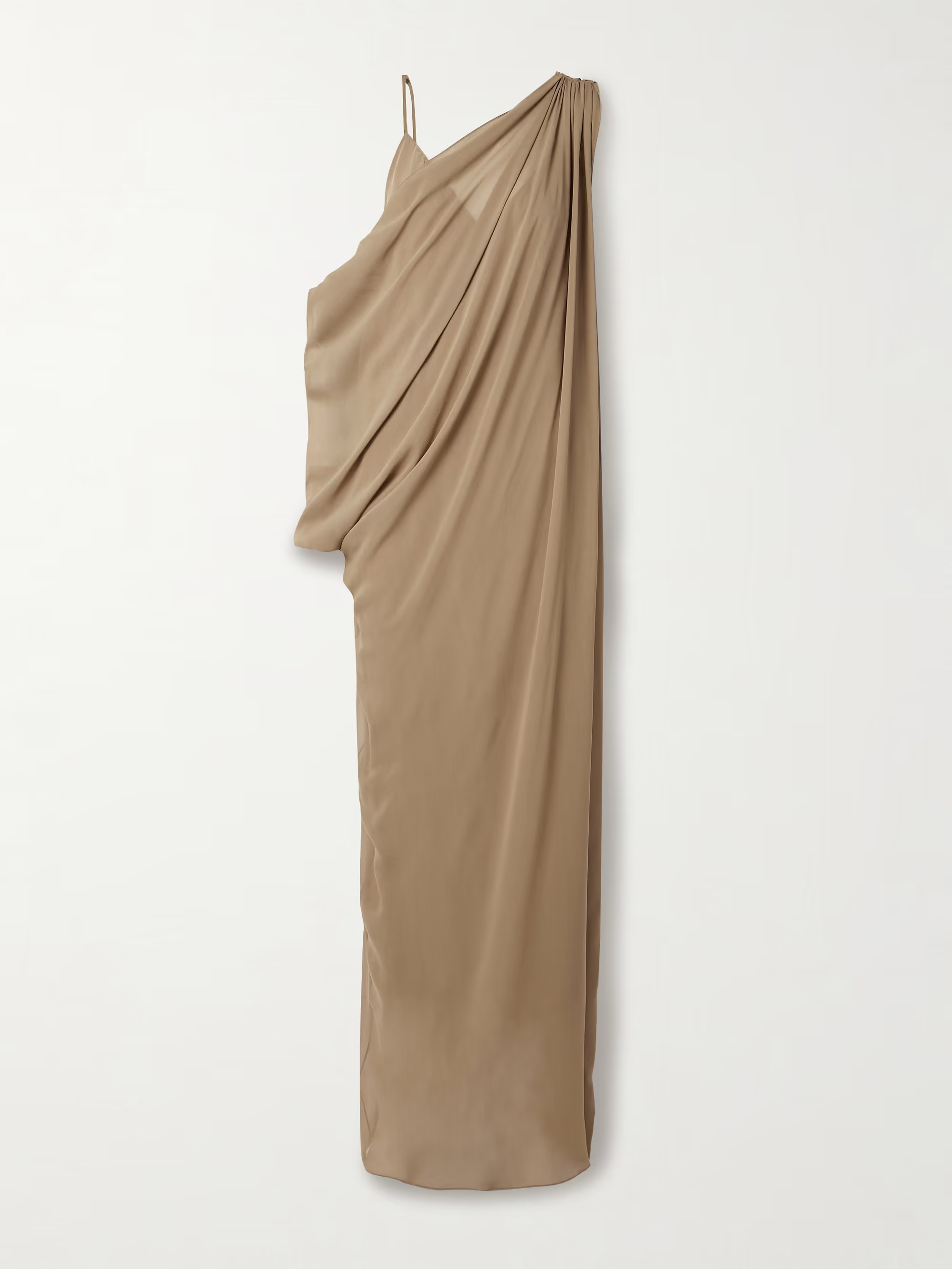 Taj layered draped one-shoulder silk-chiffon maxi dress | NET-A-PORTER APAC