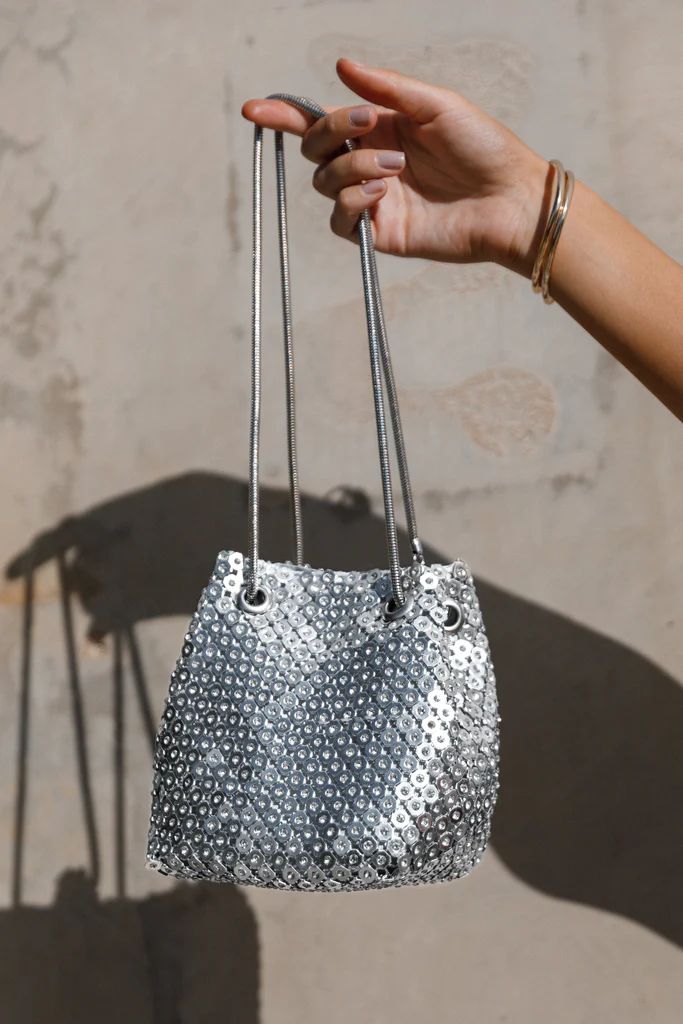 Valentina Embellished Bag - Silver | Petal & Pup (US)