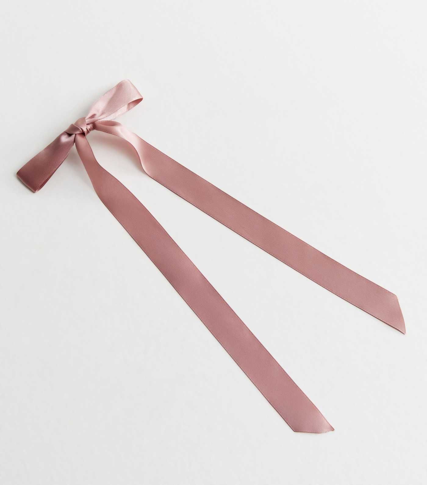 Pink Satin Bow Barrette Hair Clip | New Look | New Look (UK)