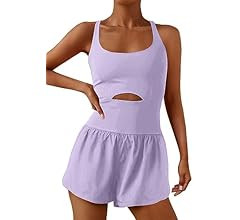 ReachMe Womens Running Onesie Workout Rompers One Piece Outfits Exercise Jumpsuits Gym Yoga Cloth... | Amazon (US)