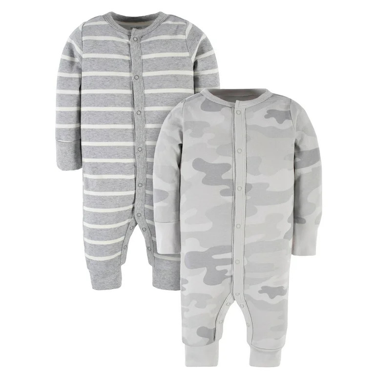 Modern Moments by Gerber Baby Boy Coveralls, 2-Pack, Newborn-24 Months | Walmart (US)