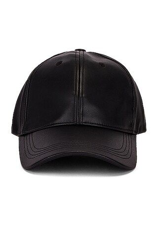 Cia Faux Leather Cap | FWRD 