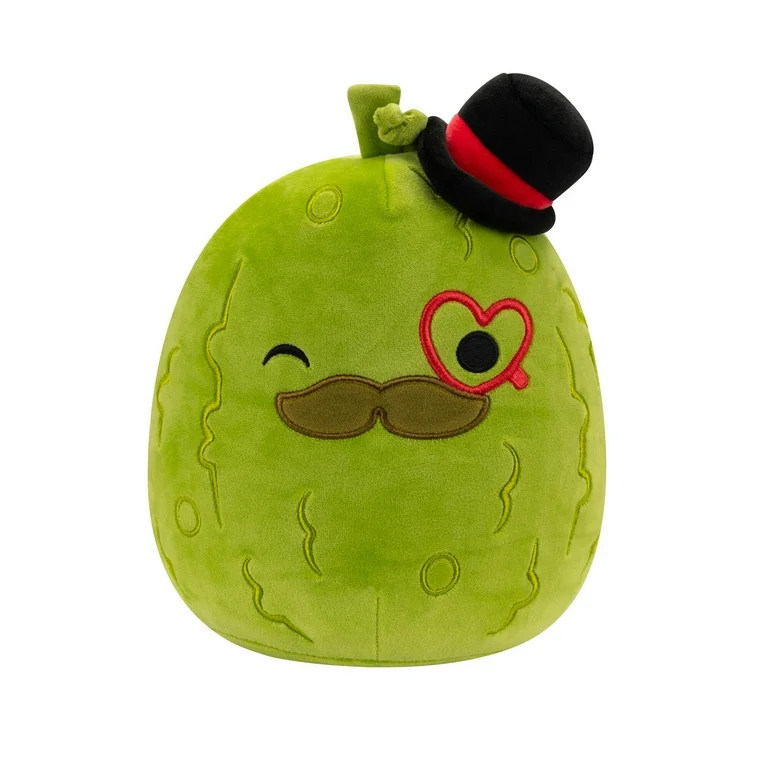 Squishmallows Official 12 inch Charles the Pickle With Mustache & Red Monocle - Child's Ultra Sof... | Walmart (US)