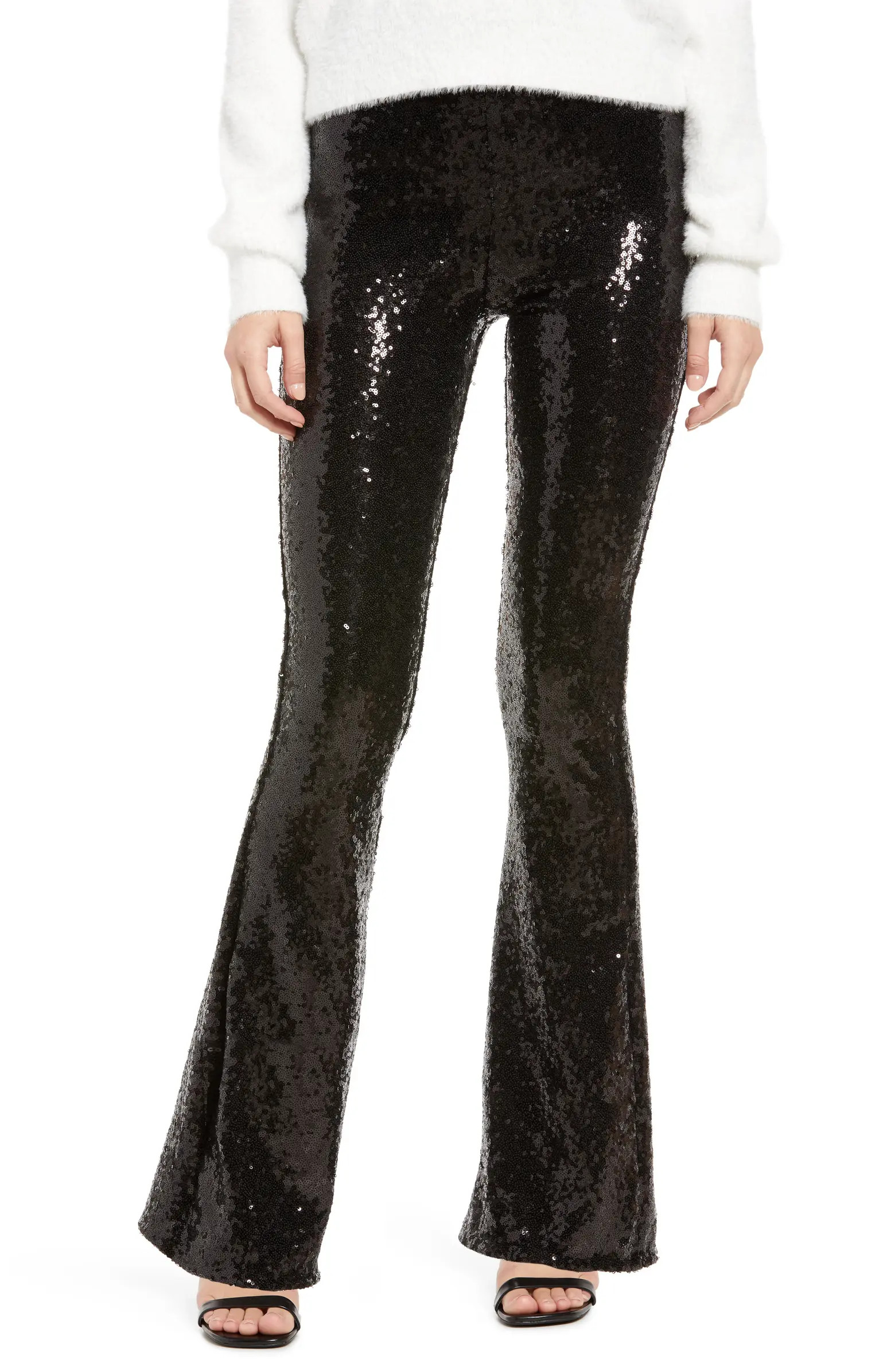 Sequin Flared Leggings | Nordstrom
