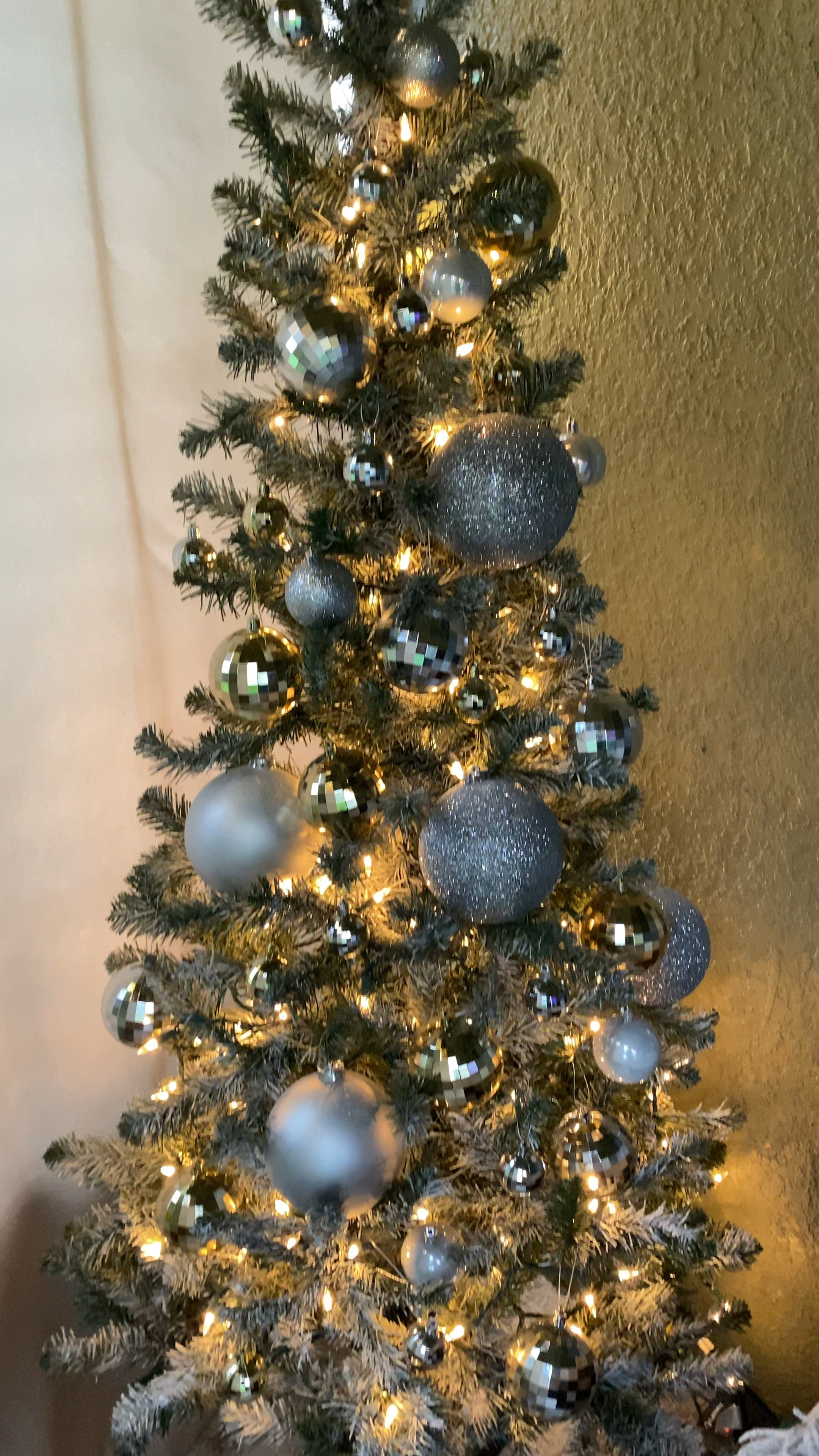 Decorated my patio with this $25 Walmart Christmas Tree and ornaments from Dollar Tree and Target! #christmastree #walmartfinds

#LTKCyberWeek 

#LTKHoliday #LTKhome