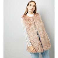 Pink Faux Fur Gilet New Look | New Look (UK)