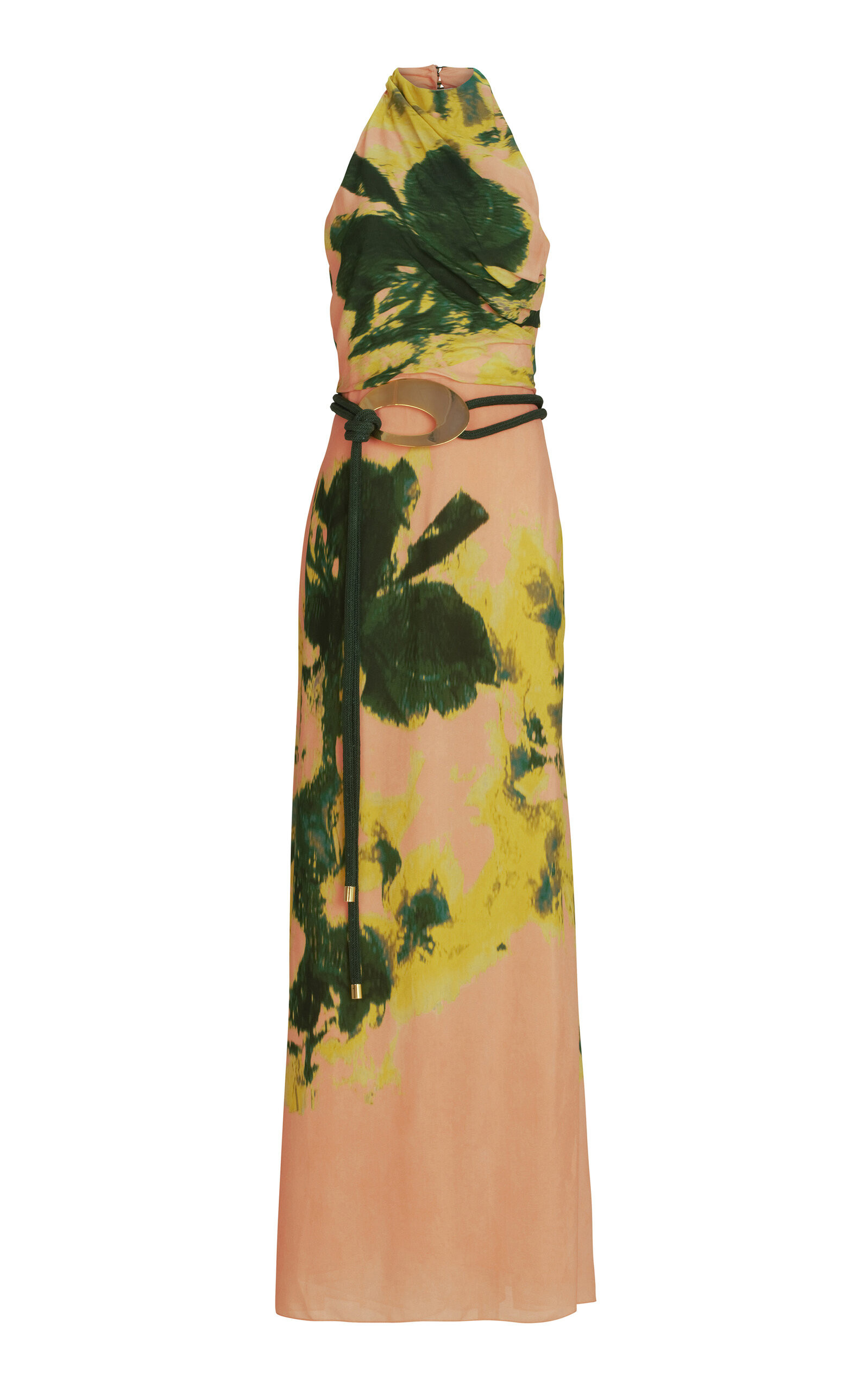 Silvia Tcherassi - Ellis Floral Crepe Halter Maxi Dress - Multi - S - Moda Operandi | Moda Operandi (Global)
