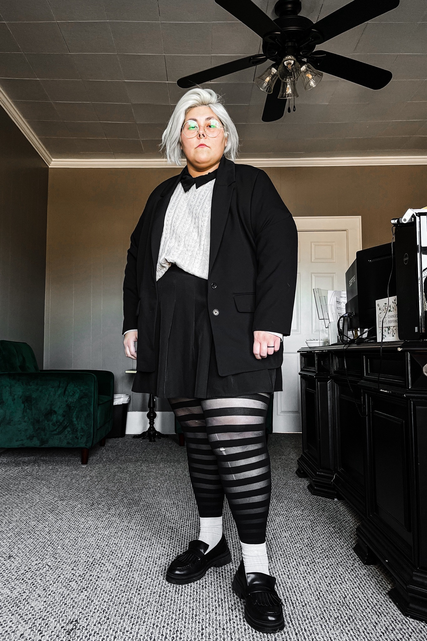 Button up: Shein
Sweater: Thrifted
Blazer: Old Navy
Skirt: Shein
Tights: Snag Tights 
Shoes: ASOS

#LTKmidsize #LTKplussize #LTKstyletip