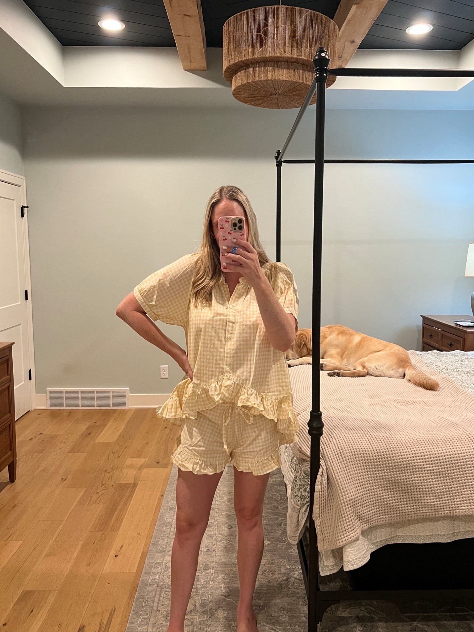 How cute is this print?! And the ruffle detail… these pajamas are a new fave! #LTKStyleTip



#LTKootd #LTKHome #LTKmomlife