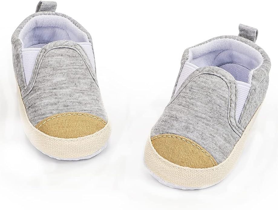 Meckior Infant Baby Girls Boys Canvas Shoes Soft Sole Toddler Slip On Newborn Crib Moccasins Casu... | Amazon (US)