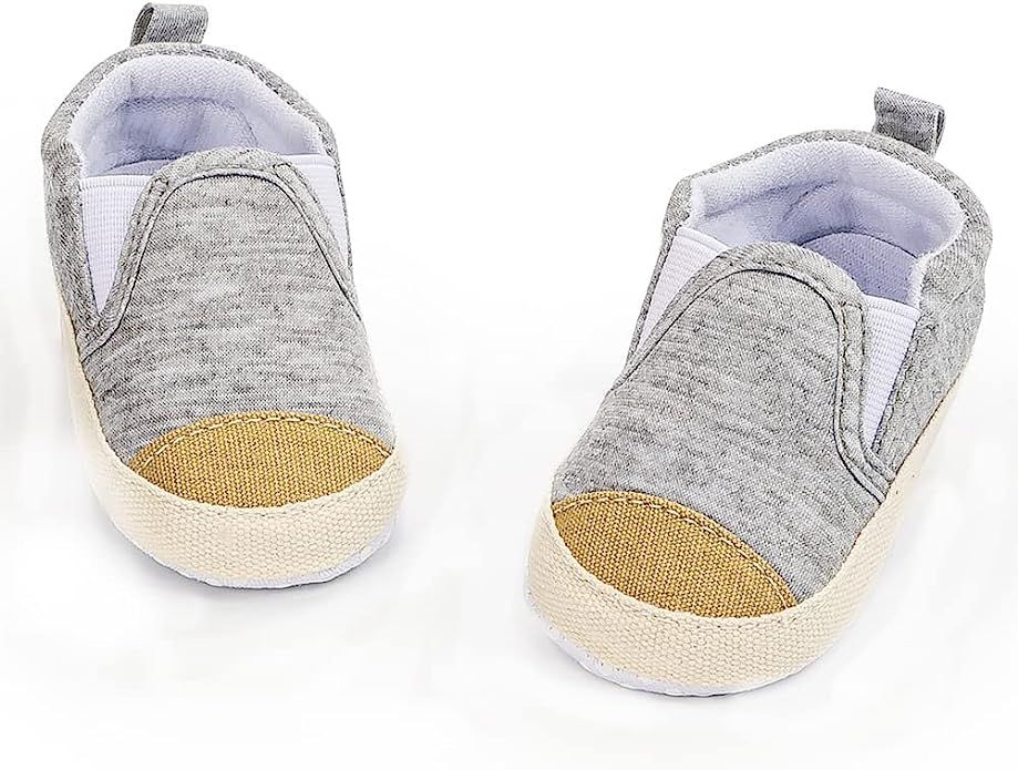 Meckior Infant Baby Girls Boys Canvas Shoes Soft Sole Toddler Slip On Newborn Crib Moccasins Casu... | Amazon (US)