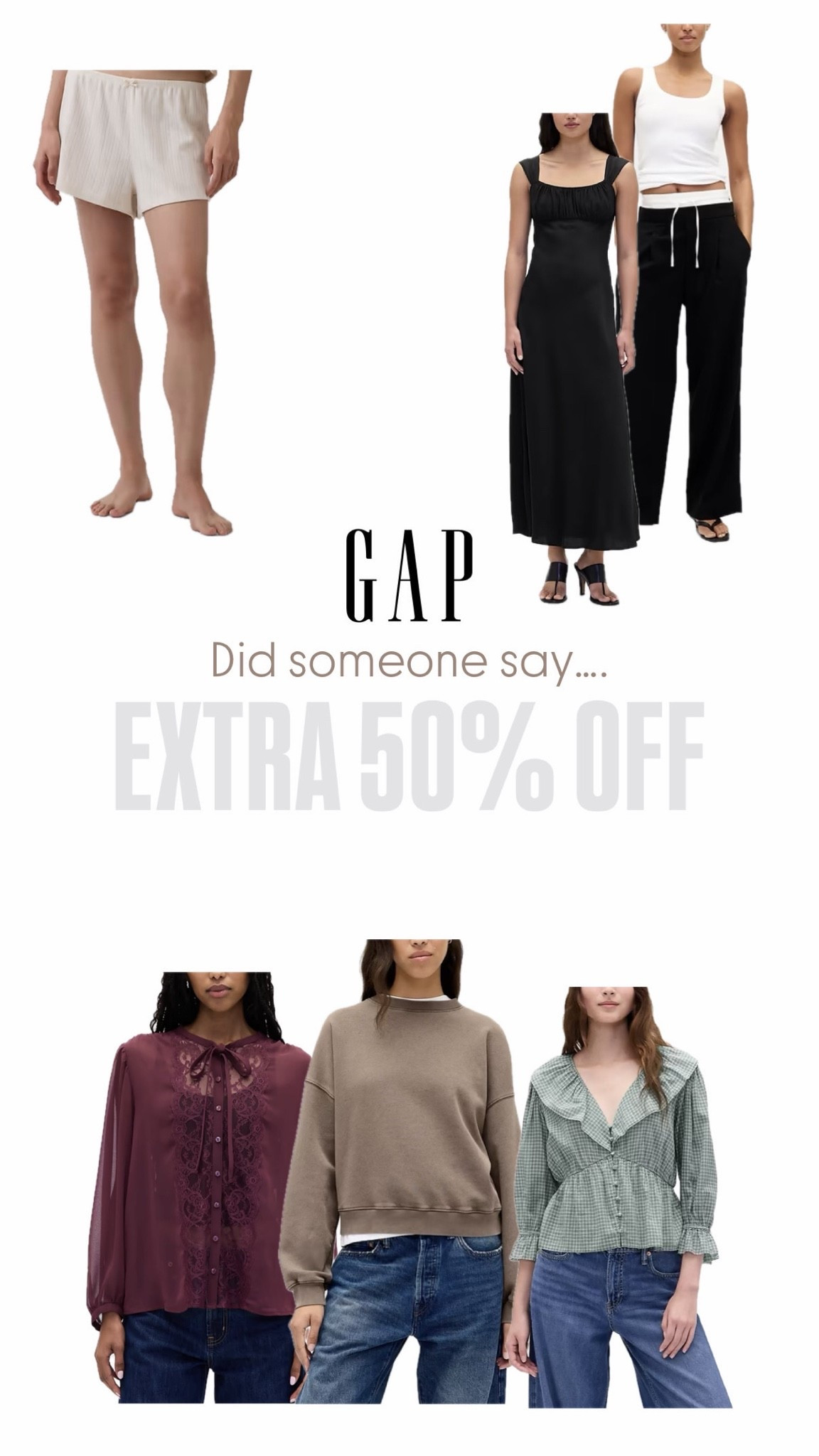 Additional 50% off select items in cart at GAP!

#LTKmomlife #LTKgrwm #LTKvlog