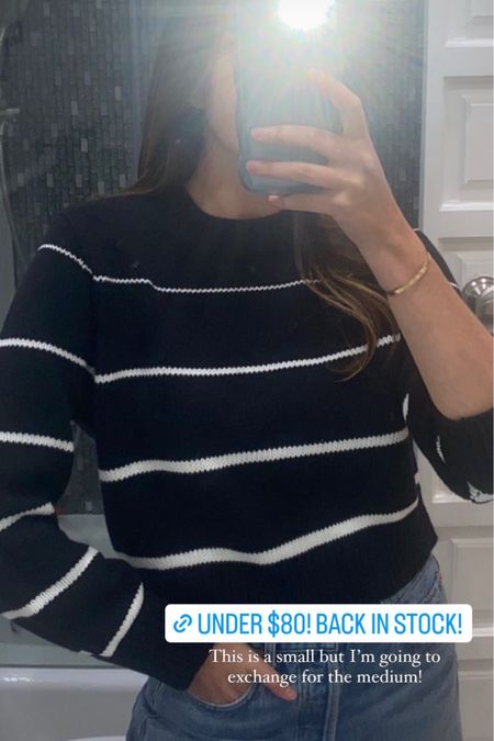 Z Supply striped sweater is back in stock at Shopbop 🖤

#LTKstyletip