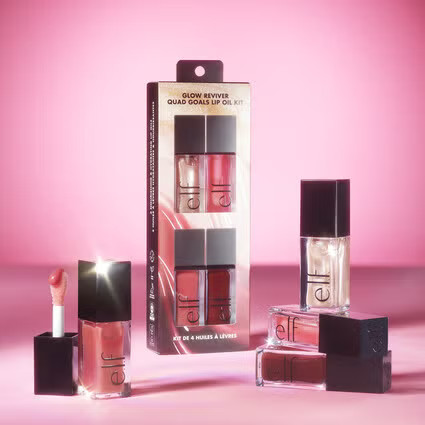 Glow Reviver Quad Goals Lip Oil Kit | e.l.f. cosmetics (US)