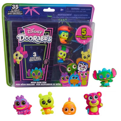 Disney Doorables Neon Glow Peek | Target