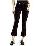 AG Adriano Goldschmied Women's Jodi HIGH Rise Slim FIT Flare Leg Crop Velvet Printed Pant, Delos St- | Amazon (US)