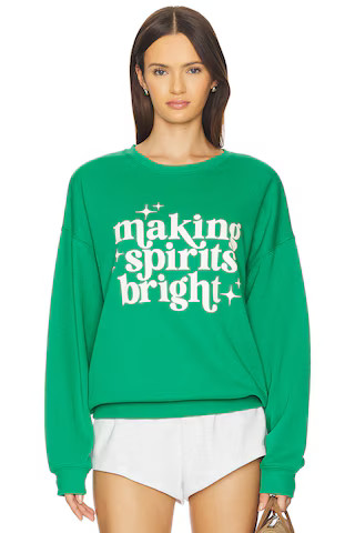 Devyn Oversized Sweatshirt in Frosted Fir | Revolve Clothing (Global)