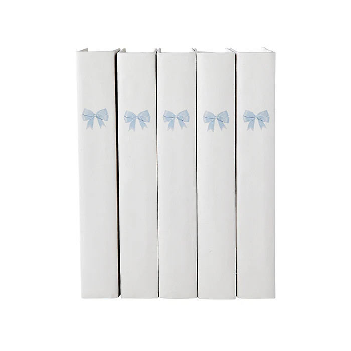 Light Blue Bow Decorative Book Set | Caitlin Wilson Design