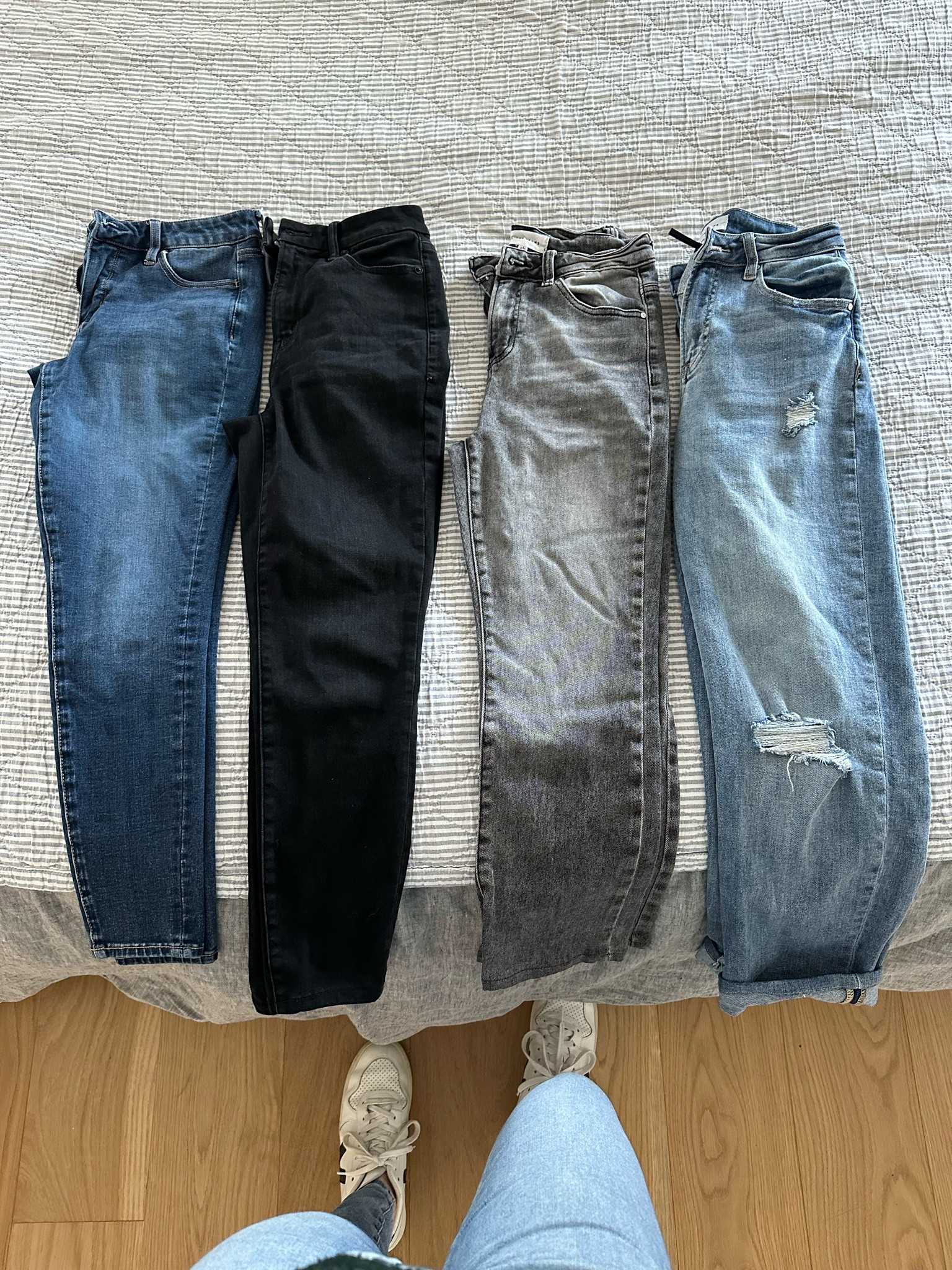 Favorite jeans on repeat.
2 skinny
2 mom fit 

#LTKOver40 #LTKStyleTip #LTKSaleAlert