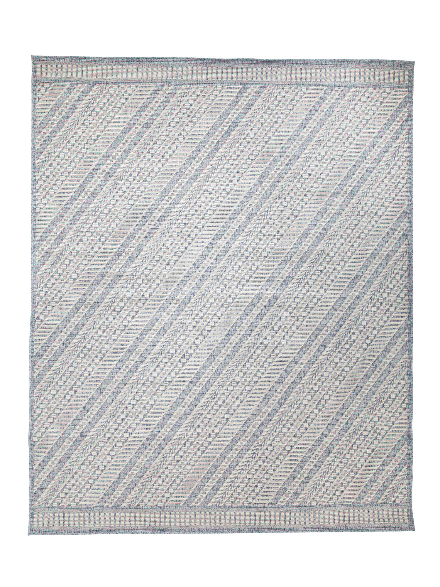 Made In Turkey Indoor Outdoor Diagonal Stripe Area Rug | TJ Maxx