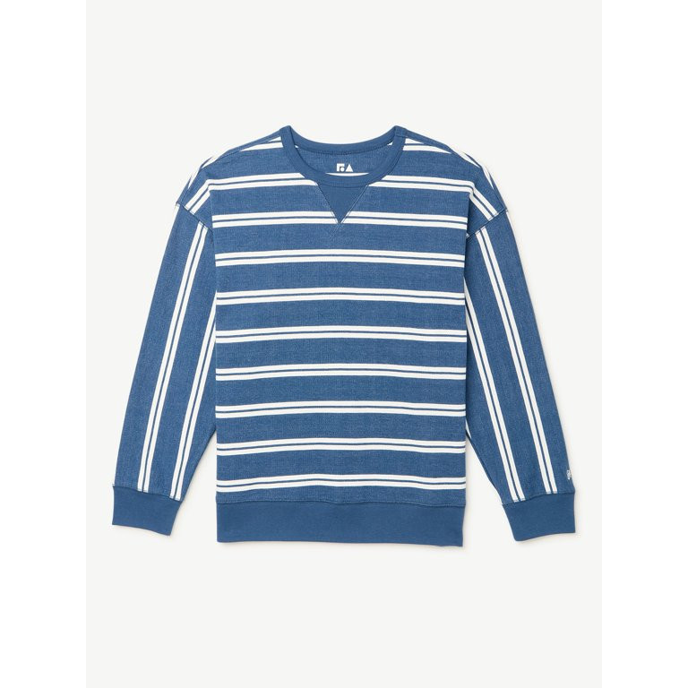 Free Assembly Boys Stripe Crewneck Top, Sizes 4-18 - Walmart.com | Walmart (US)
