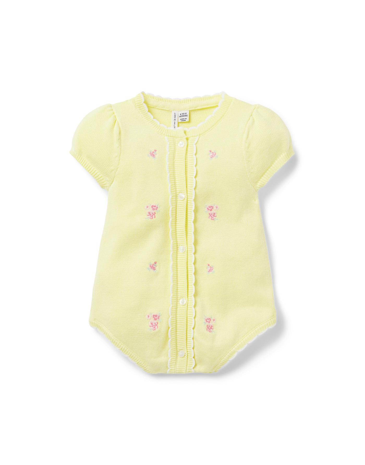 Baby Embroidered Flower Romper | Janie and Jack