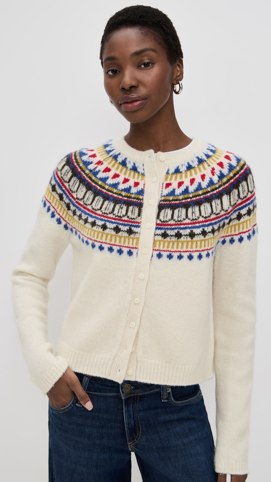 Amina Fairisle Sweater In Wool | Shopbop