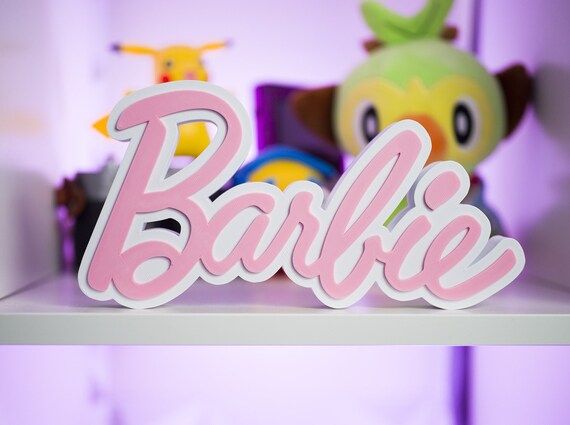 Barbie Sign Shelf Decoration 3D Print  Great for Collector - Etsy | Etsy (US)