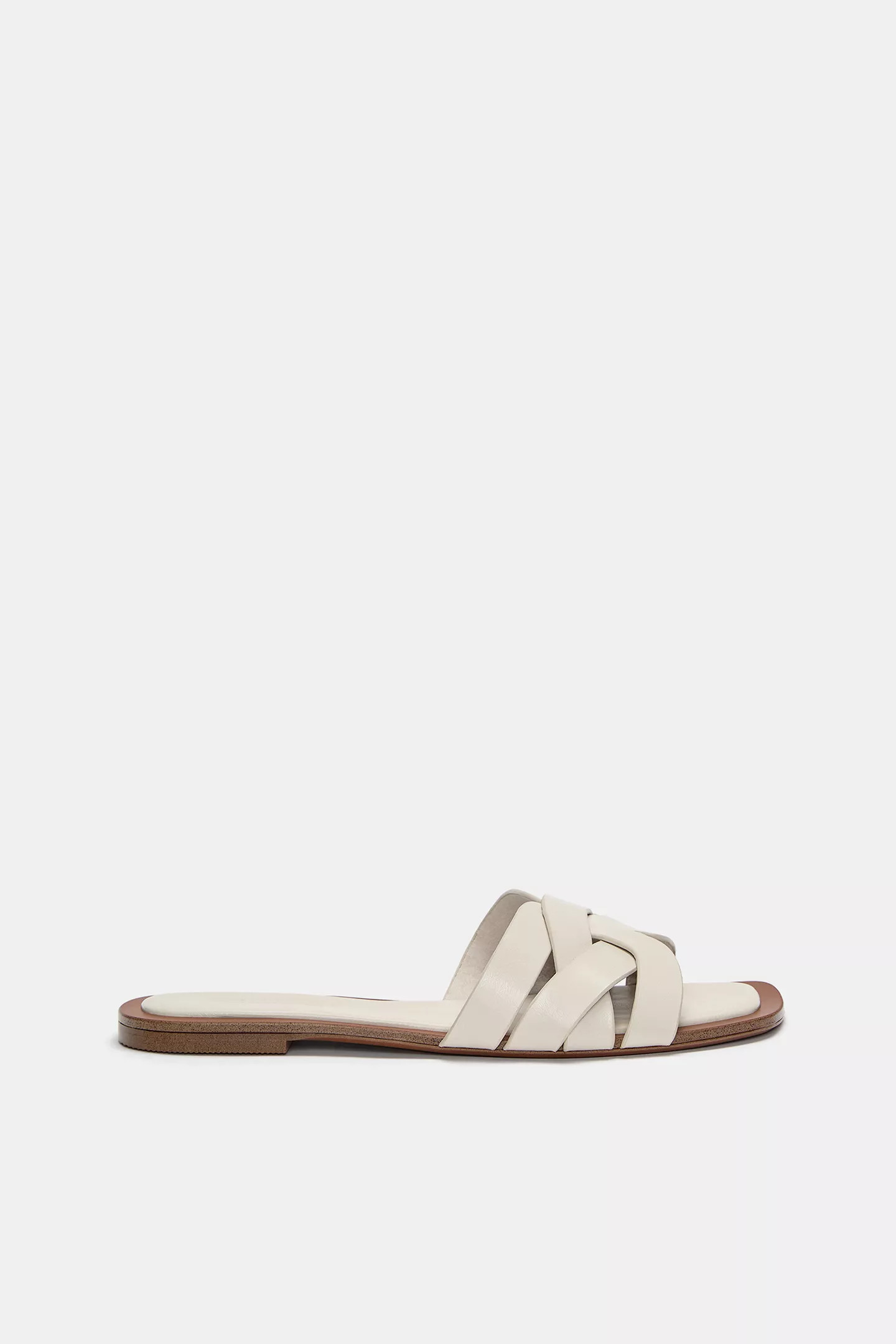Flat crossover slider sandals | PULL and BEAR UK