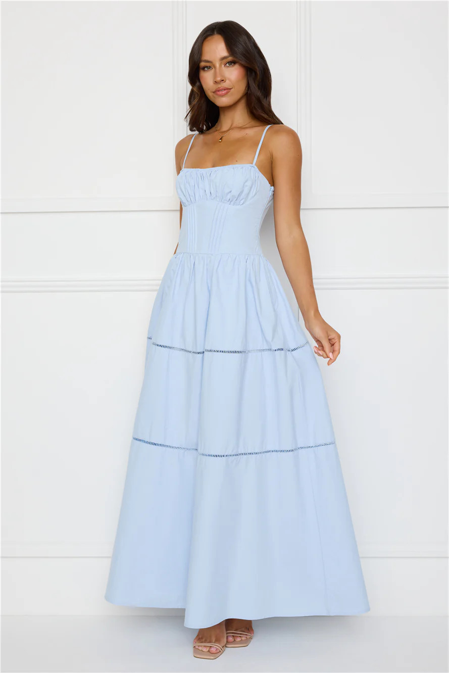 Chic At Sunset Maxi Dress Blue | Hello Molly (AU)