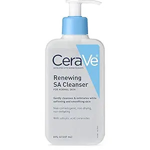 CeraVe SA Cleanser | Salicylic Acid Cleanser with Hyaluronic Acid, Niacinamide & Ceramides| BHA E... | Amazon (US)