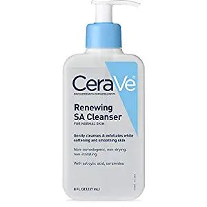 CeraVe SA Cleanser | Salicylic Acid Cleanser with Hyaluronic Acid, Niacinamide & Ceramides| BHA E... | Amazon (US)
