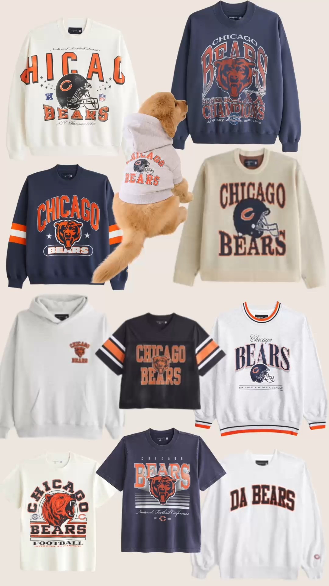 Game day 
NFL gear 
Chicago Bears vintage 
Football Sunday outfit 
Football sweatshirt 
Bears sweat pants 

#LTKSaleAlert #LTKOver40 #LTKActive