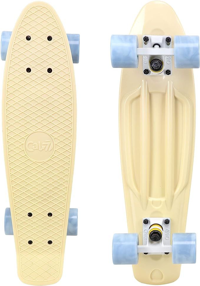 Cal 7 22" Complete Mini Cruiser Plastic Skateboard | Amazon (US)
